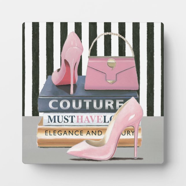 Wild Apple | Couture Streifen - Schuhe und Beutel Fotoplatte (Vorderseite)