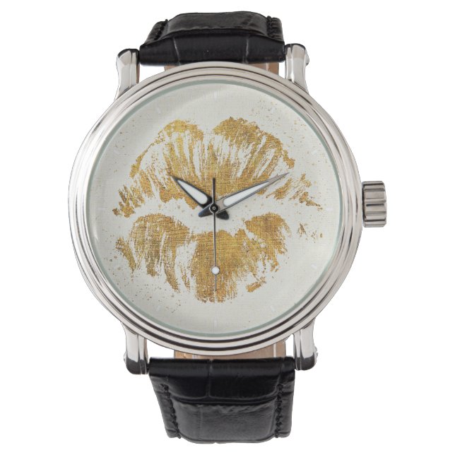 Wild Apple | Elegant Stylish Kiss Armbanduhr (Vorderseite)