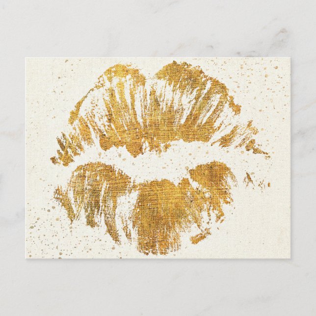Wild Apple | Elegant Stylish Kiss Postkarte (Vorderseite)