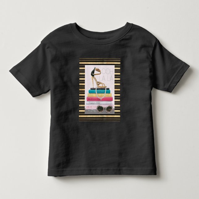 Wild Apple | Ooh La - Glamour Stiletto Kleinkind T-shirt (Vorderseite)