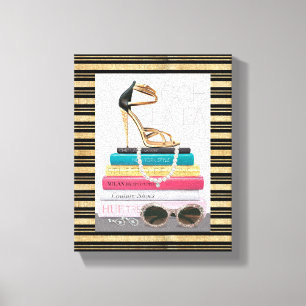 Wild Apple   Ooh La - Glamour Stiletto Leinwanddruck