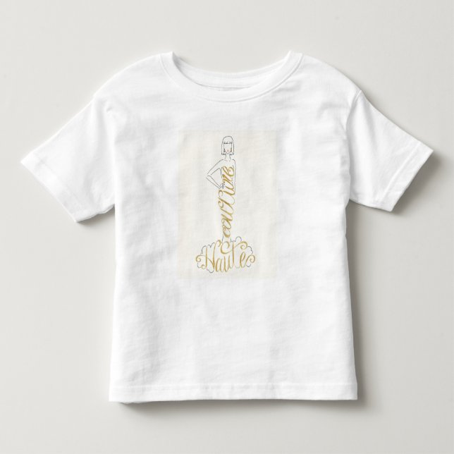 Wild Apple | Stilvolle Redewendungen - Couture Hau Kleinkind T-shirt (Vorderseite)