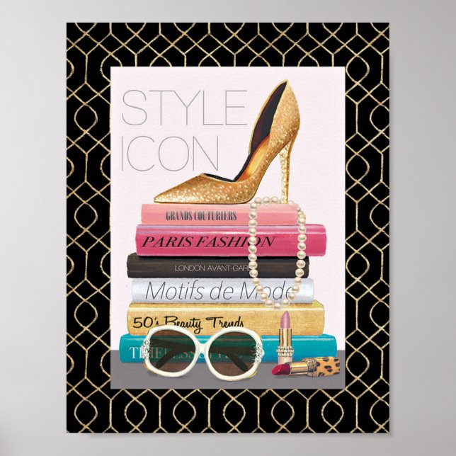Wild Apple | Style Icon - Gold Stiletto Poster (Vorne)