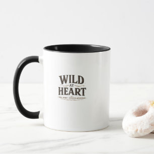 Wild At Heart Schwarze Zwei-Ton-Kaffeetasse Tasse