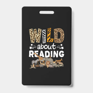Wild auf das Lesen von Büchern und Buchwurm-Biblio Ausweis