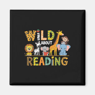 Wild aufs Lesen, Kinder lieben wilde Tierbücher zu Magnet