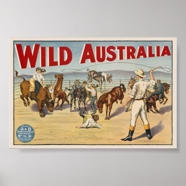 Wild Australia Vintage Poster 1910 (Vorne)