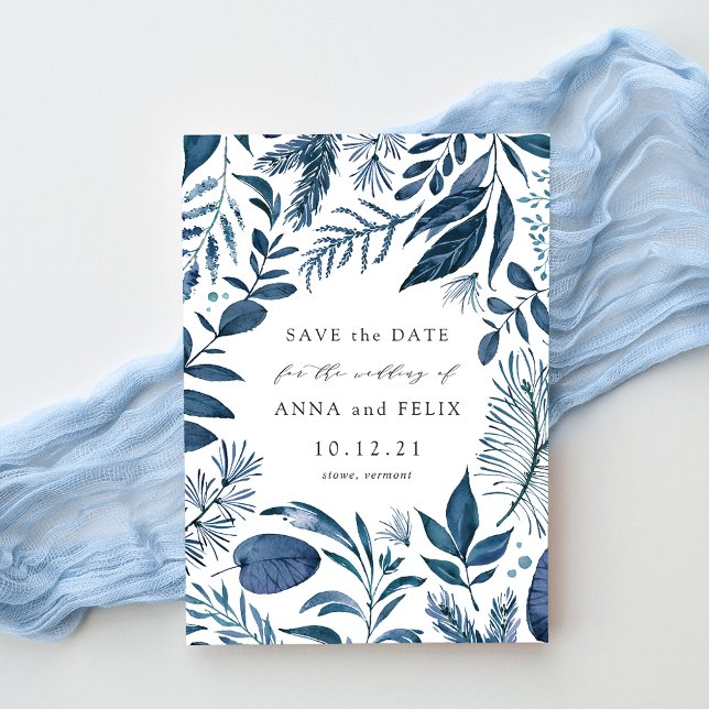 Wild Azure Save the Date Card (Créateur téléchargé)