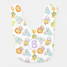 Wild Baby Animals Baby Bib