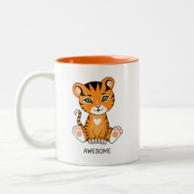 Wild Baby Tiger Animal Cartoon