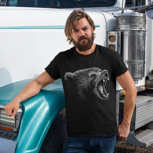 Wild Bär Grafik T-Shirt