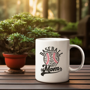 Wild Baseball Maman Empreinte de léopard Mug