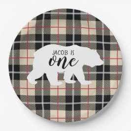 Wild Bear Thompson Camel 1. Geburtstag Party Pappteller