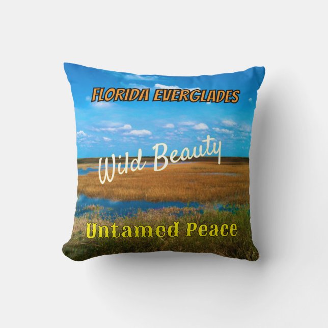 Wild Beauty Untamed Peace Everglades Scenic Kissen (Vorderseite)