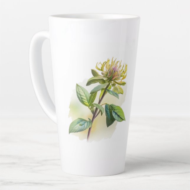 Wild Bergamot Latte Mug (Angle gauche)