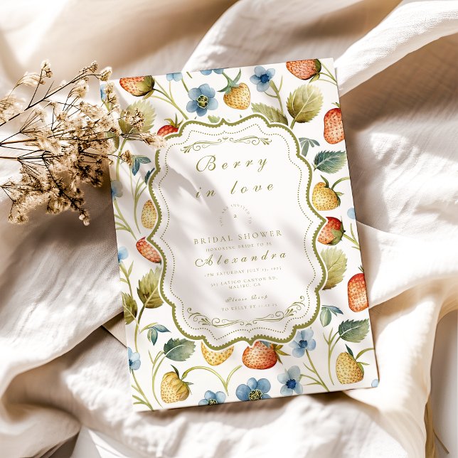 Wild Berry Romance Brautparty Einladung (Von Creator hochgeladen)