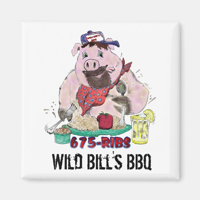 WILD BILL-GRILLEN MAGNET (Vorne)