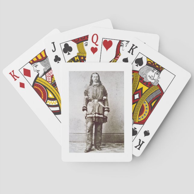 Wild Bill Hickok (1837-76) (b/w Foto) Spielkarten (Rückseite)