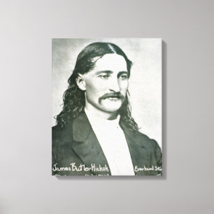 "Wild Bill" Hickok (b/w-Foto) Leinwanddruck