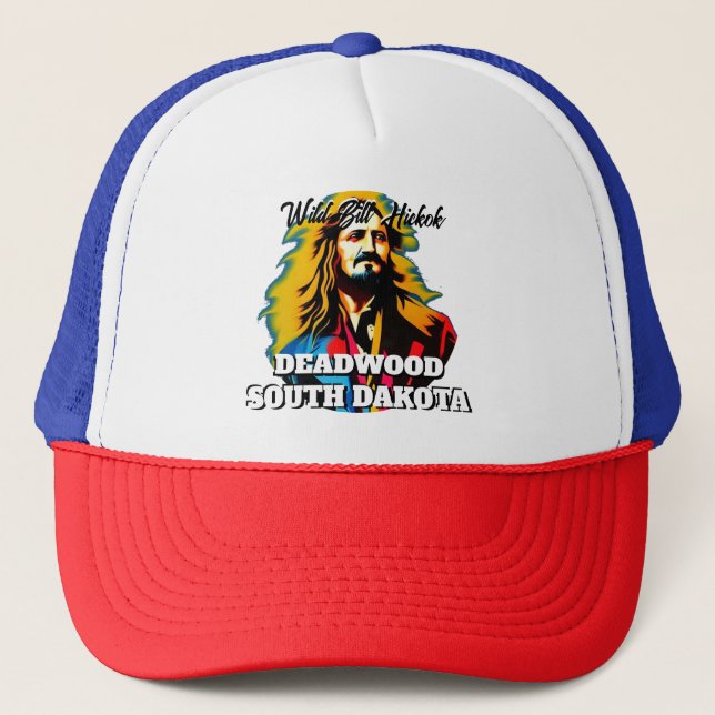 Wild Bill Hickok Deadwood Truckerkappe (Vorderseite)