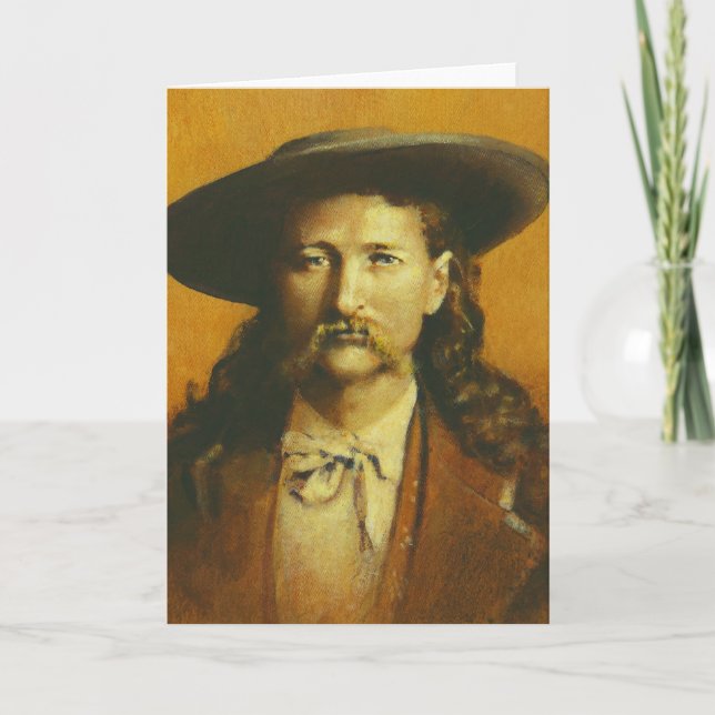 Wild Bill Hickok-Gruß-Karte Karte (Vorderseite)