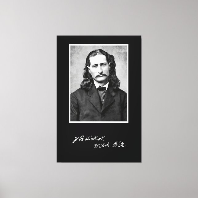 'Wild Bill' James Butler Hickok in seinem Premierm Leinwanddruck (Vorderseite)