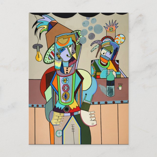 "Wild Bill" von Ruchell Alexander Postkarte (Vorderseite)