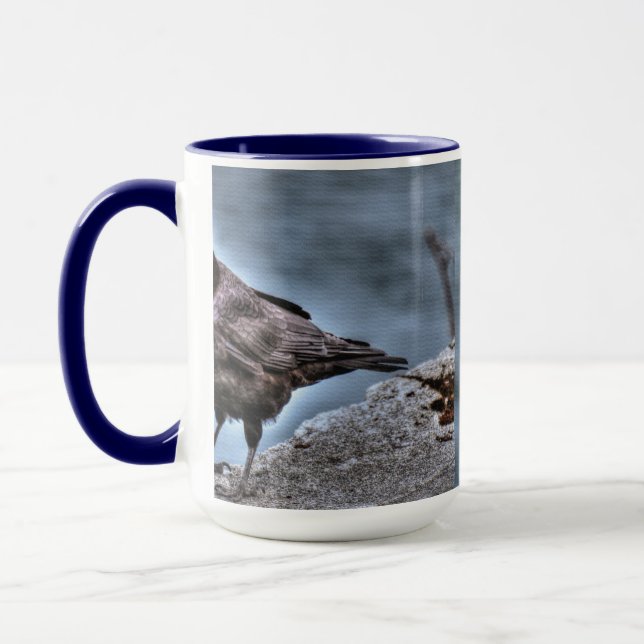 Wild Black Raven Crow-Liebhaber #Gift Tasse (Links)