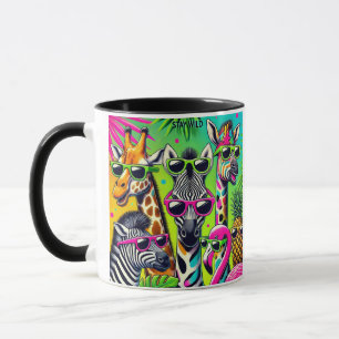 Wild bleibe - Tropische Party-Tiere mit exotischem Tasse