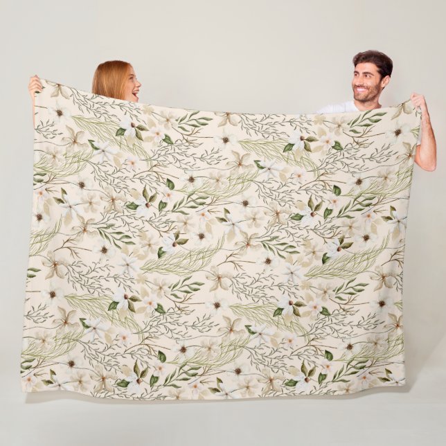 Wild Bloom Muster Fleecedecke (Beispiel)