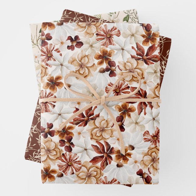 Wild Bloom Pattern Geschenkpapier Set (Beispiel)