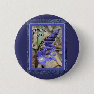 Wild Blue Hyacinth Vielen Dank Button