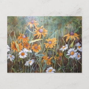 ""Wild Blume Field #2" florale Postkarte