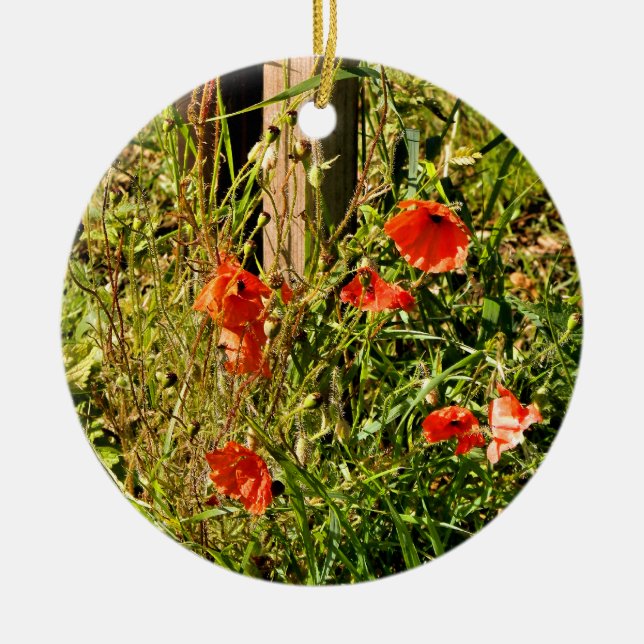 WILD-BLUME KERAMIKORNAMENT (Vorne)