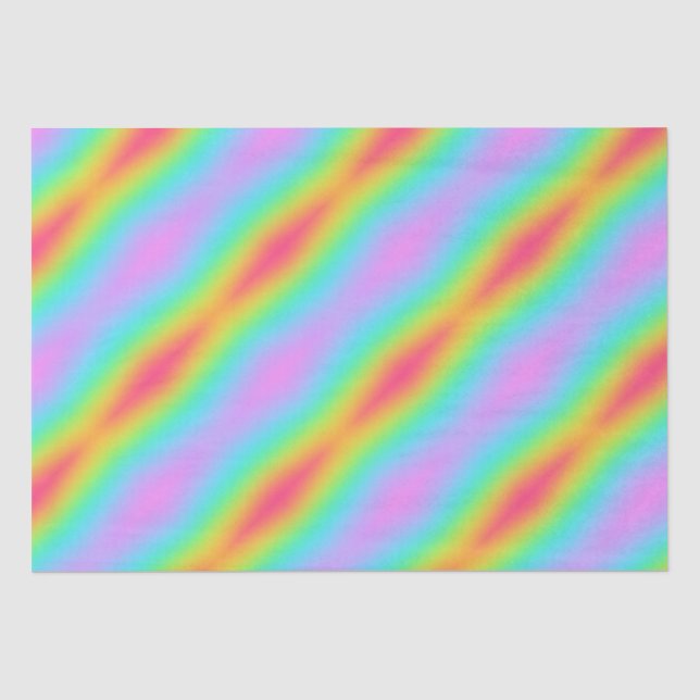 Wild Blurred Rainbow Design Seidenpapier (Vorderseite)