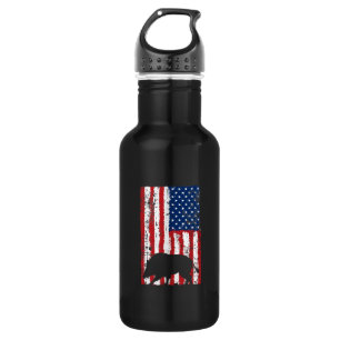 Wild Boar Hunt Design für amerikanische Jäger Edelstahlflasche
