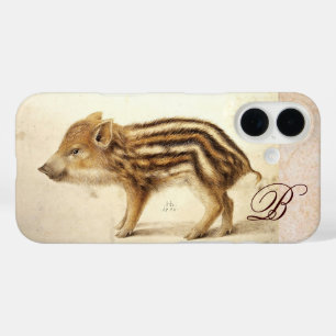 WILD BOAR PIGLET Gezeichnet Monogramm title_seo2