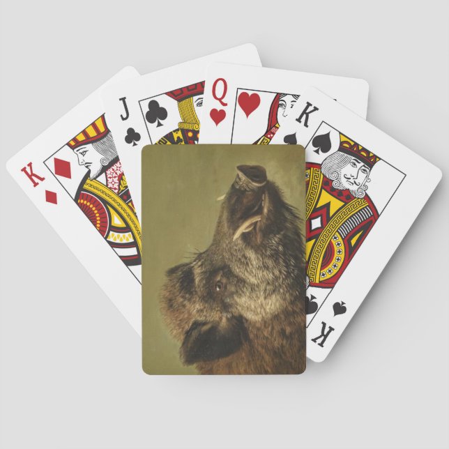 Wild Boars Kopf Spielkarten (Rückseite)