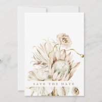 Wild Boho Protea Pampas Grass Hochzeit verblichene