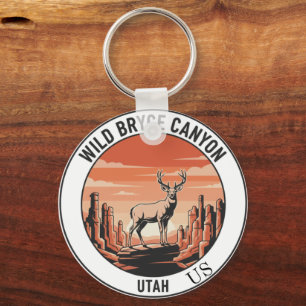 . Wild Bryce Canyon Utah Souvenir Schlüsselanhänge Schlüsselanhänger