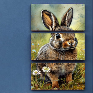 Wild Bunny riecht die Daisies Dekoupage Seidenpapier