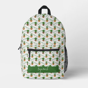 Wild Cactus Pattern Bedruckter Rucksack