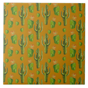 Wild Cactus Pattern Fliese