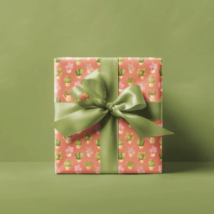 Wild Cactus Pattern Geschenkpapier