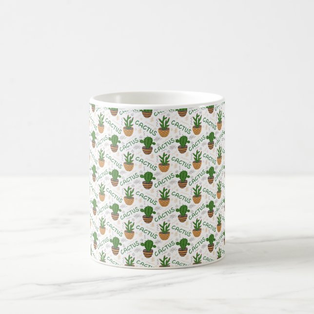 Wild Cactus Pattern Kaffeetasse (Mittel)