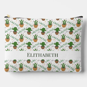 Wild Cactus Pattern Zubehörtasche