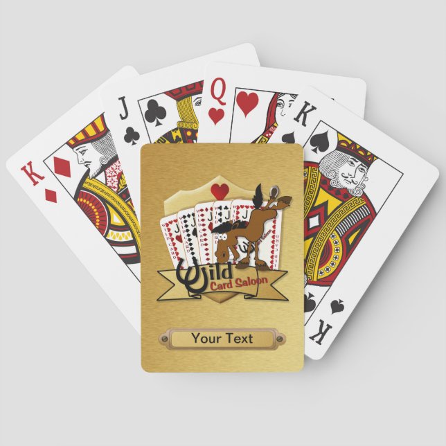 Wild Card Saloon Deck Spielkarten (Rückseite)