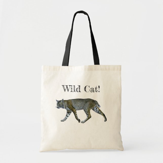 Wild Cat Bobcat Tragetasche (Vorne)