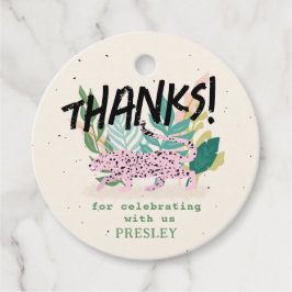 Wild Cat Kindergeburtstag Party Geschenkanhänger