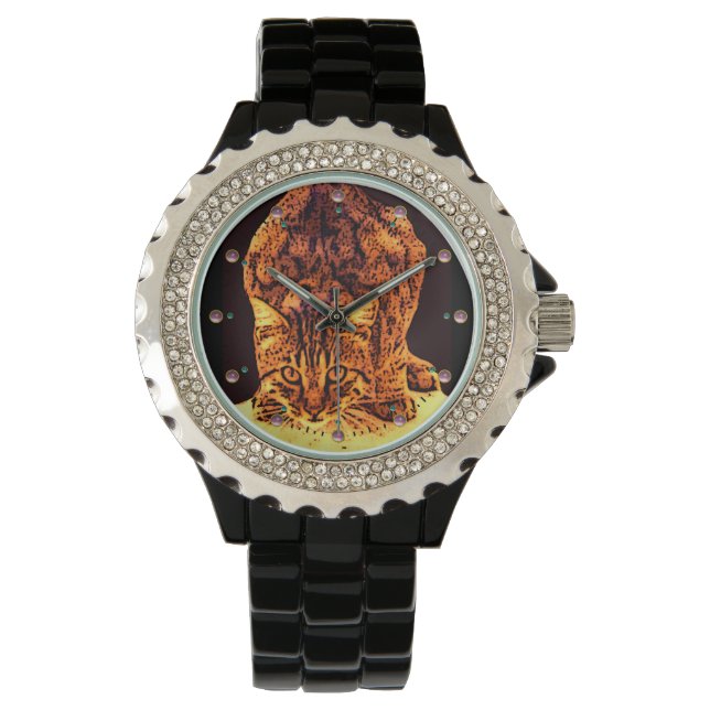 WILD CAT KITTEN ARMBANDUHR (Vorderseite)